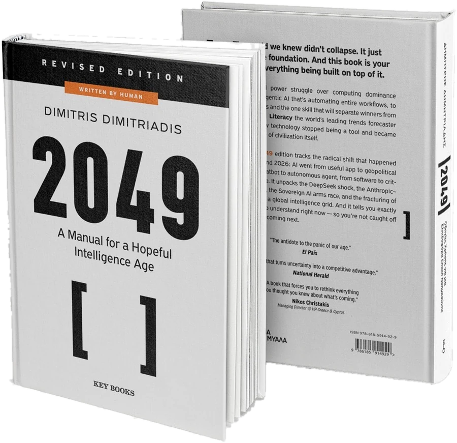 2049: A Manual for a Hopeful Intelligence Age, English revised edition hardcover by Dimitris Dimitriadis
